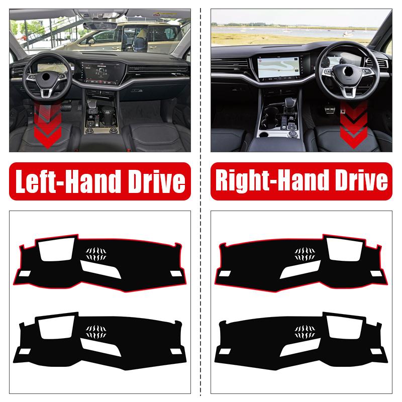 Car Accessories For Volkswagen VW Touareg MK3    2022 2023 2024 Dashboard Cover Avoid Light Pad Anti-UV Carpets