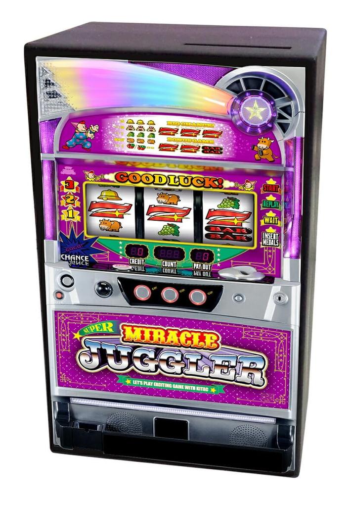 Juggler Lights Up and Makes Sounds! Coin Bank Super Miracle Juggler Piggy Bank