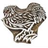 Traditional Wooden Stamp Rooster Design Fabric Printing Handmade Block India