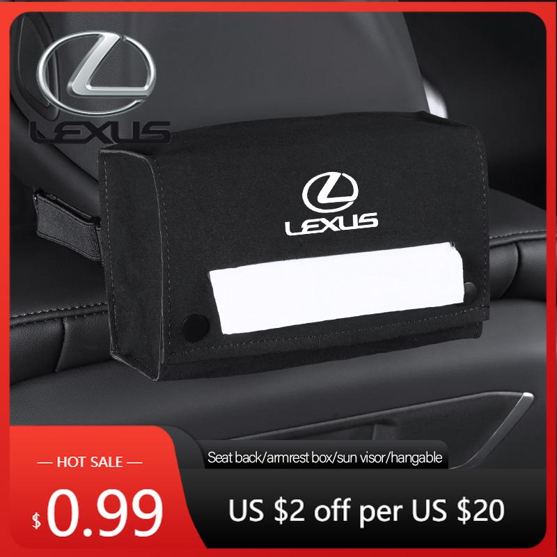 Interior Stickers Car Tissue Storage Box Napkin Paper Bag Interior Accessories For Lexus IS250 IS200 NX300h Ct200h RX450 NX ES30RJ6