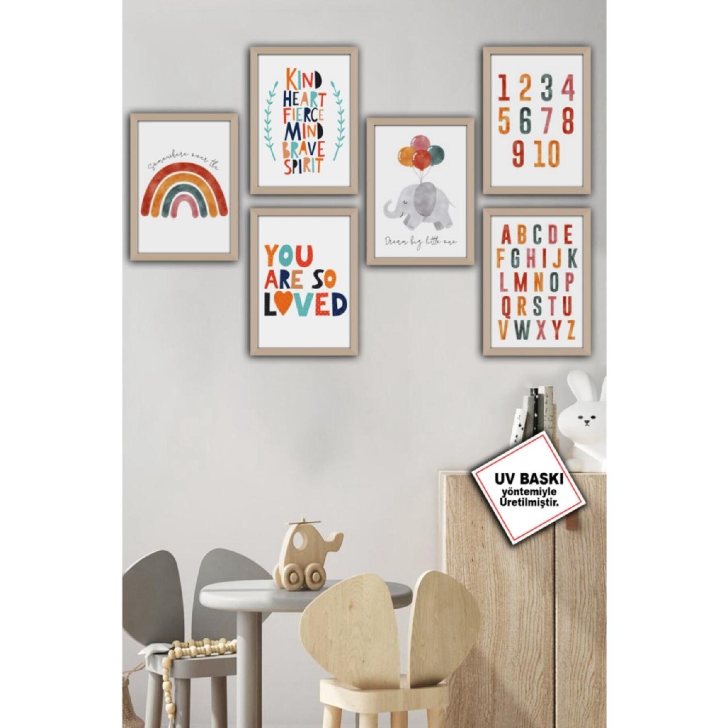 

6 Framed Children s Room Mdf Table