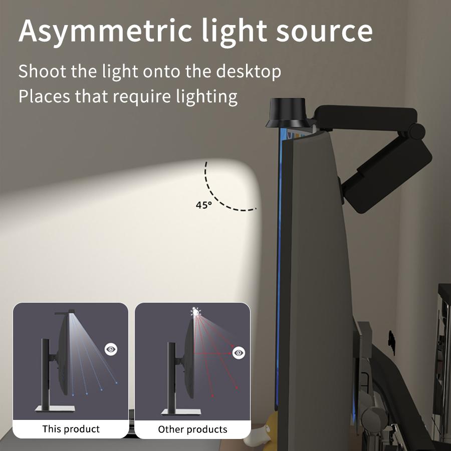 RGB LED Desk Lamp Computer Monitor Light Bar Screen Hanging Atmosphere Lamp Eye Protect Learning Work Gaming Reading Night Light