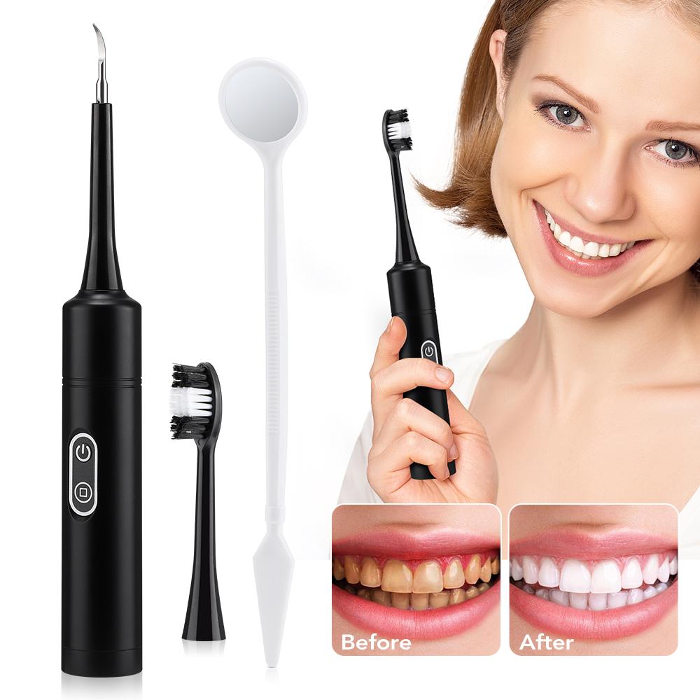 Electric Tooth Cleaner Dental Scaler Calculus Remover Sonic Vibration Toothbrush Plaque Tartar Removal Teeth Whitening Cleaning