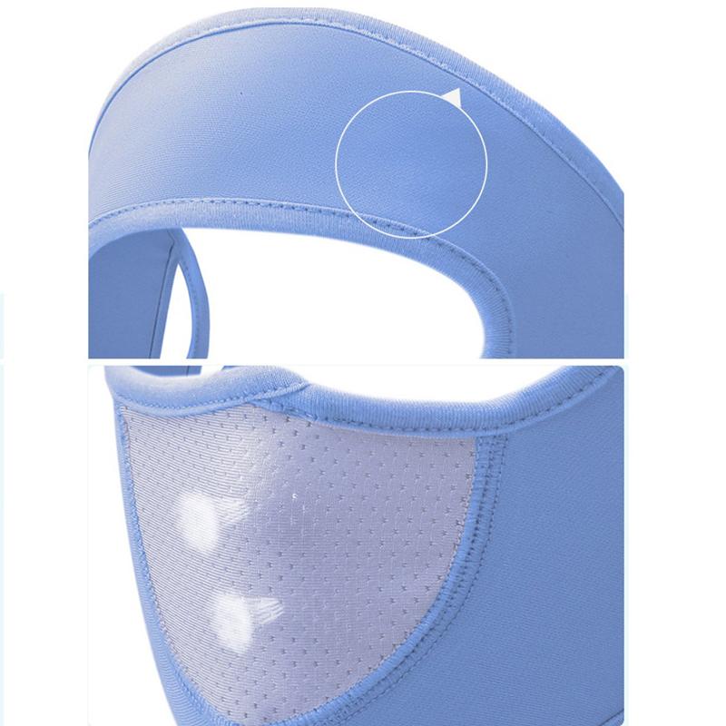 Summer Ice Silk Face Balaclava Full Cover Summer Sun Ultra Uv Protection Thin