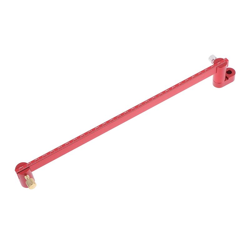 300Mm Adjustable Drawing Circle Ruler Aluminum Scribing Circle Ruler Compass Woodworking Fixed-Point Circle Line Marking Gauge