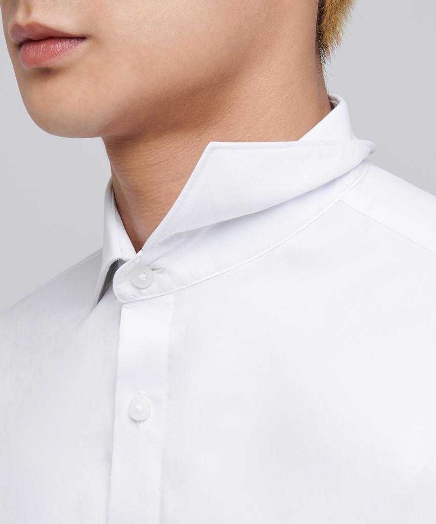 Musinsa Standard Wide Spread Collar Dress Shirt [White]