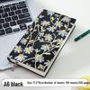Fabric-Textured A6 Patterned Planner: Compact, Thickened Pocket Diary for Office and Business.