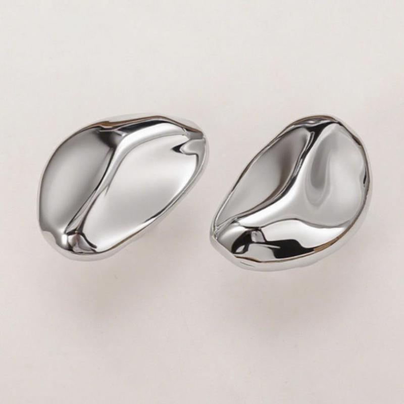 1Pcs Simple Wardrobe Door Drawer Cabinet Bright Silver Handle Chinese Furniture Single Hole Small Handle