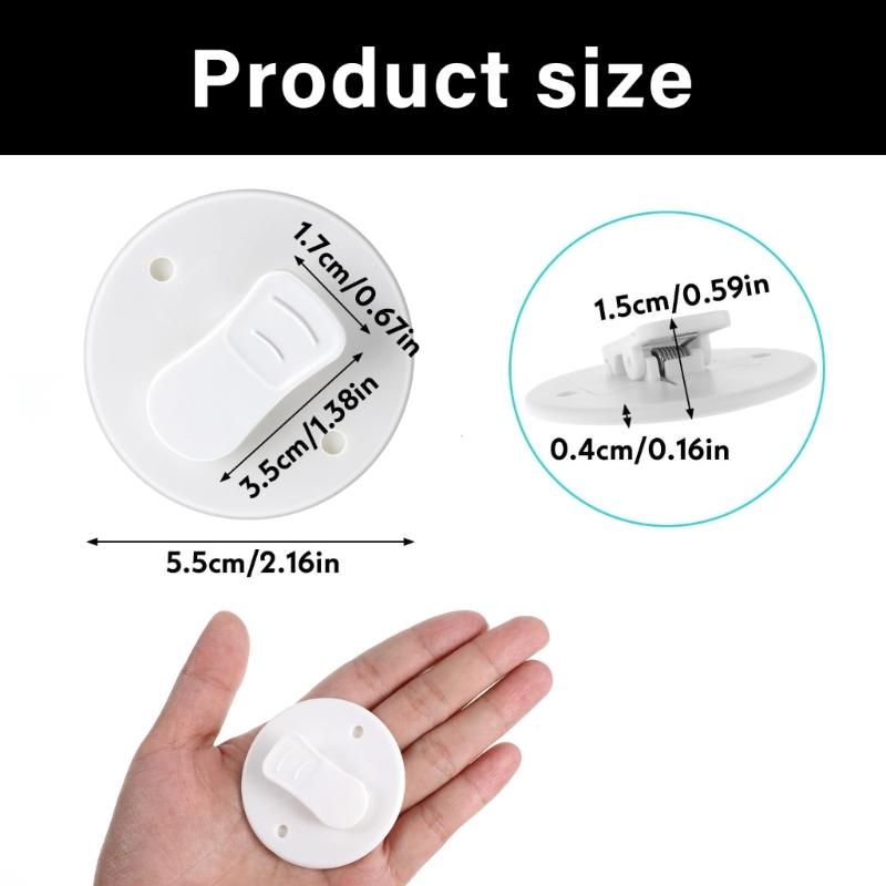 Set of 8 Smooth Bath Curtain Clamps Rusts Resistant Drapery Clips Easy Operations Prevents Tearing Bathroom Essential