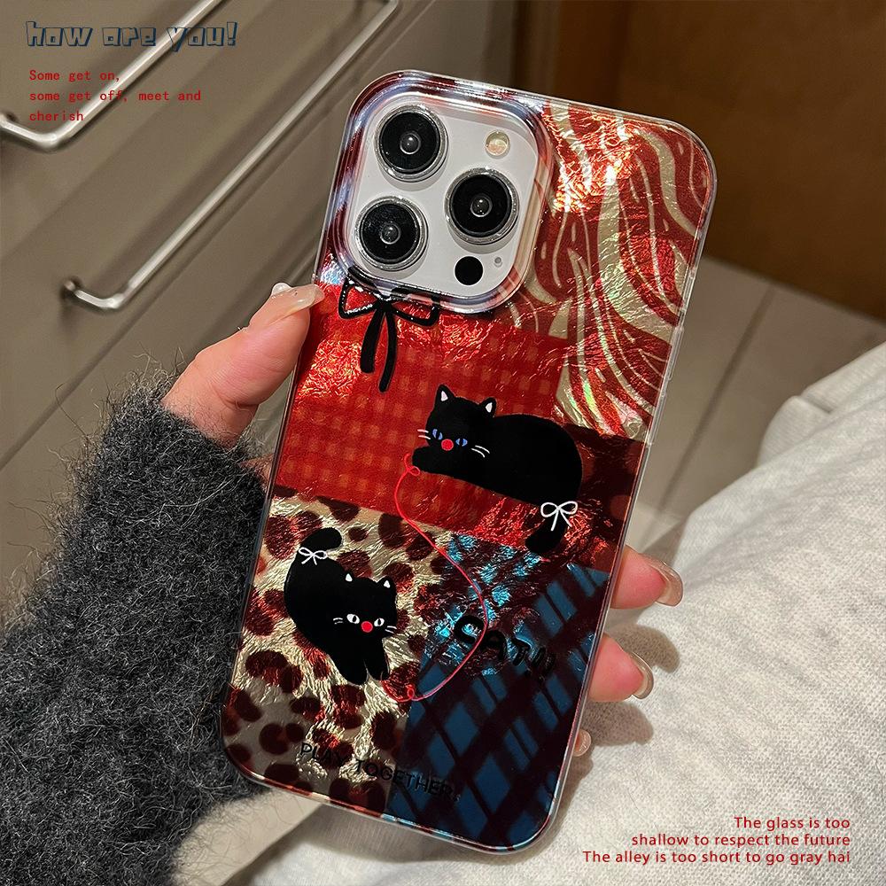 

Мультяшный Новый Вихрь Большое Отверстие iPhone 15 Подходит для Apple 16 Чехол для Мобильного Телефона с Плюшевым Шнурком 13 Защитная Крышка 12 Apple 12