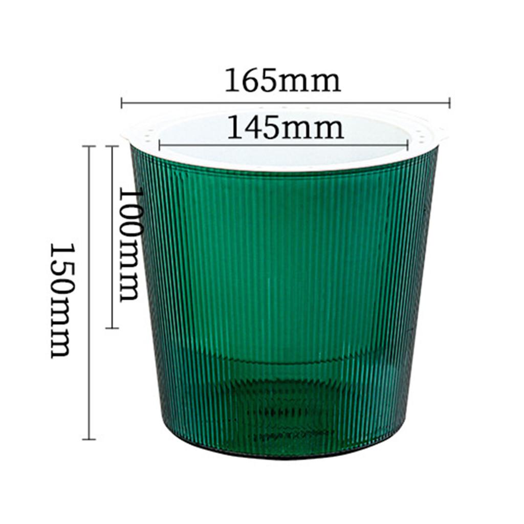 Lazy Flower Pot Automatic Water-Absorbing Flowerpot Transparent Plastic Self Watering Planter Plants Nursery Pot Garden Decor