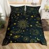 Sun And Moon Duvet Cover Set King Size Purple Liac Dream Catcher Star Bedding Set For Kids Children 2/3pcs Bohemia Quilt Cover