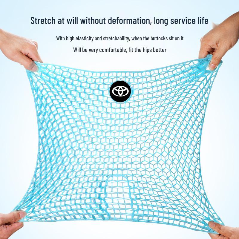 Niedlicher wabenförmiger Gel-Sitzkissenbezug, kompatibel mit Toyota, universell, atmungsaktiv, TPE-Polster für langes Sitzen.
