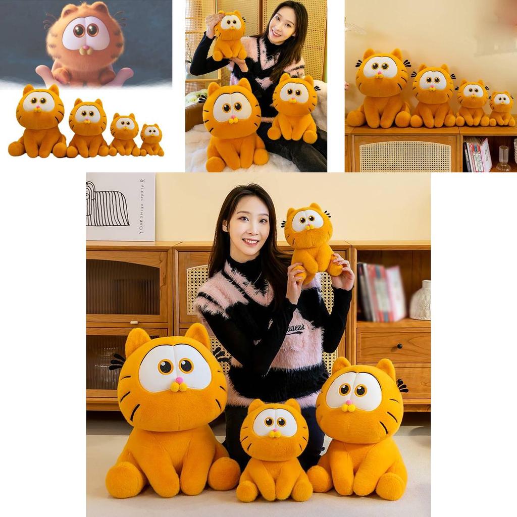 Cute Garfield Cat Plush Toy Sitting Version Wholesale Girls Doll Cartoon Doll Bed Pillow