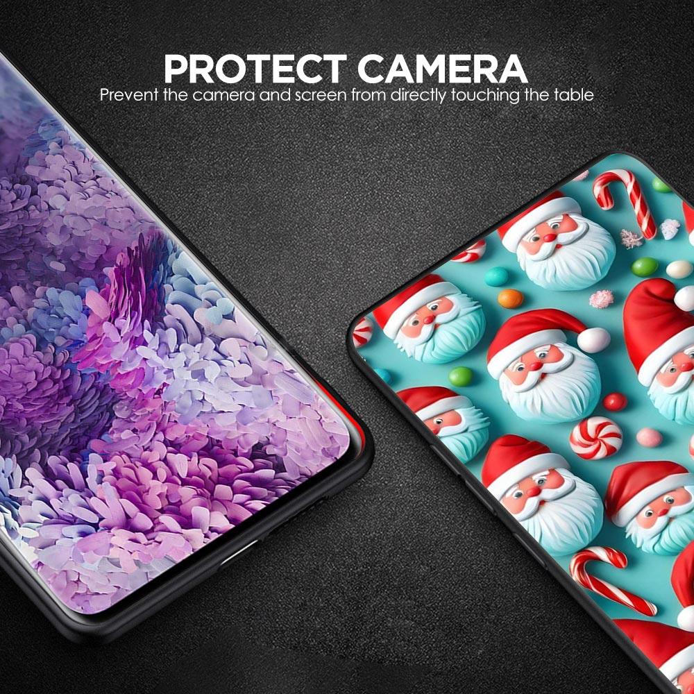 New Year Christmas Phone Case for Samsung Galaxy A55 A35 A15 A14 A13 A25 A54 A51 A71 A72 A73 A32 A52 A41 5G Soft TPU Shell Capas