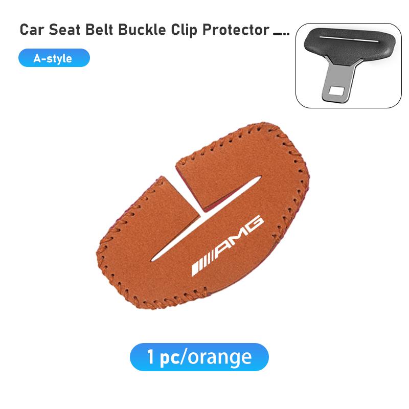 BLZ3 Universal Car Seat Belt Buckle Clip Protector Cover Anti-Scratch For Mercedes Benz AMG A B C E S G Class W201 W210 W108 W205