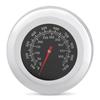 Stainless Steel BBQ Grill Thermometer Black Dual Scale Temperature Gauge Heat Resistant Analog Dial Smoker Analog Thermometer