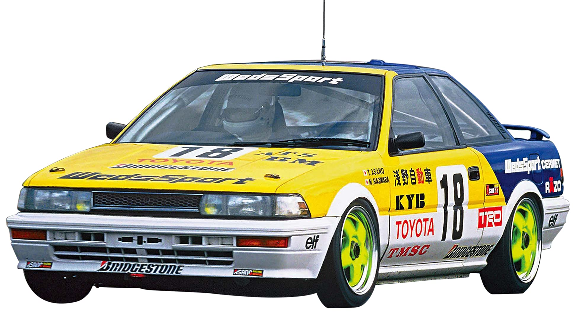 

Hasegawa Weds Sports Corolla Levin AE92 1989 Inter TEC Пластиковая модель 20531 1/24