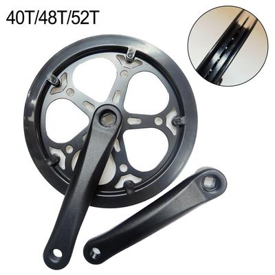 Schwarze Fahrradkurbelgarnitur, einfach zu installieren, gute Kompatibilität