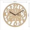 Zegar ścienny analogowy ręcznie robiony stylowy elegancki drewniany 12-calowy z dużymi cyframi do salonu holu sypialni biura na prezent drewno klonowe