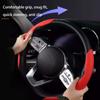 Hot Selling Universal Anti-Slip Sweat-Absorbing Flat-Mouth Design Nappa Leather Car Handle Wheel Cover Car Steering Wheel Cover