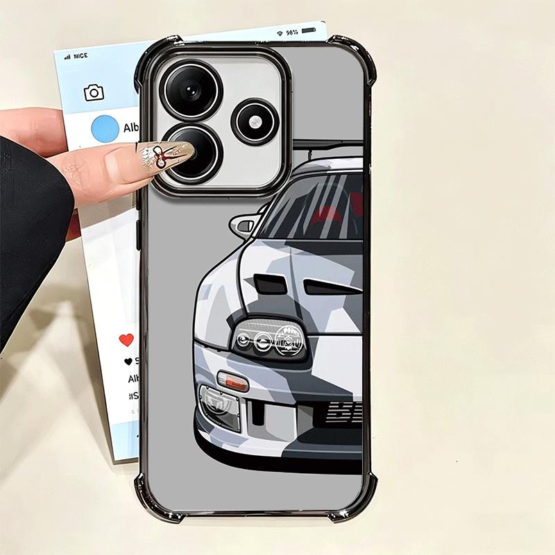 Simple Japanese Sports Cars Pattern Soft Phone Case For Xiaomi Poco X7 X8 Pro Max X6 X5 X3 F8 Ultra F7 M8 M7 M5S Redmi 15C 15A 1