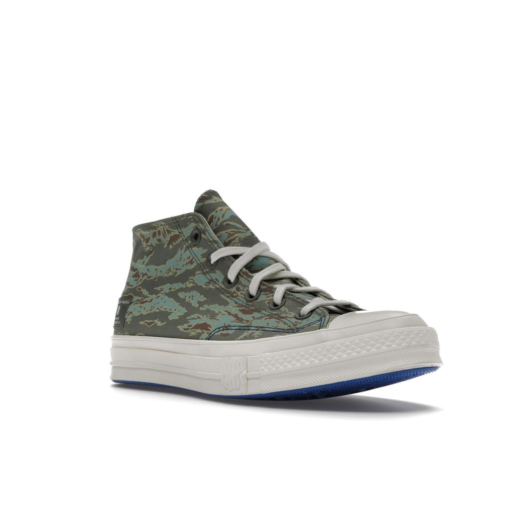 Undefeated X Converse Half Chuck 70 Mid Tiger Camo Print Unisex Sneakers Green Sea-Spray Fossil 172397C