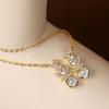 Chinese Style Silver S925 Double Happiness Necklace Women's Fashion All-Match National Fashion Non-Fading Accessories