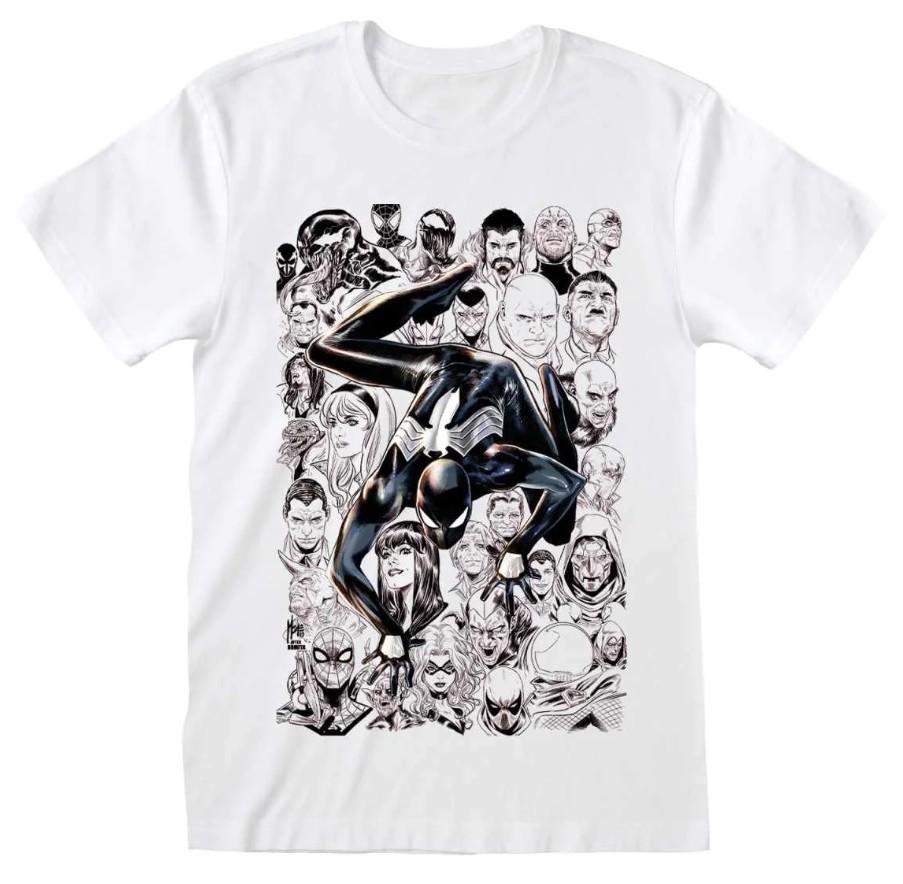 Футболка Marvel Comics Человек-паук в черном костюме Размер S-5XL Унисекс XXXXL