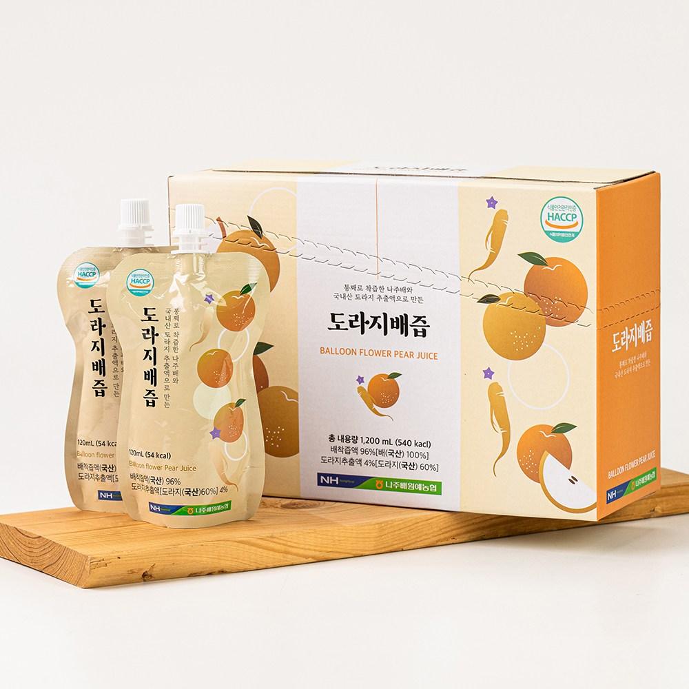 Domestic Cold-Pressed Balloon Flower and Pear Juice Gift Set Box of 30 Pouches (30 Packs, 120ml)