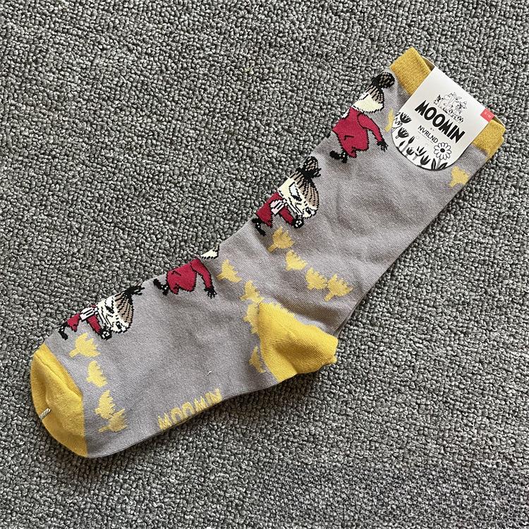Mid-Calf Cartoon Cotton Socks — All-Season Style