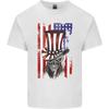 Uncle Sam Skull USA American Flag 4th July Unisexs Light Cotton TShirt