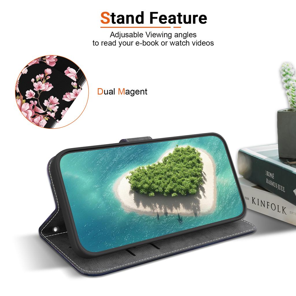 For Xiaomi Redmi Note 13 Pro+ 5G Phone Case Pattern Printing Cover Stand Wrist Strap