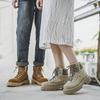 Cowhide Outdoor Tooling Boots Retro Medium Tube Seven-hole Martin Boots Couple Thick-soled Heightening Desert Men's Boots