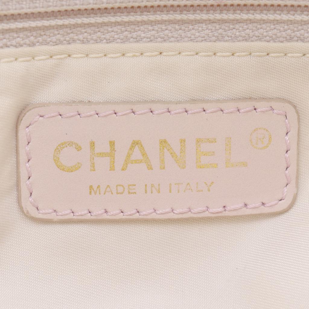 Chanel 2WAYShoulder Handbag A15970 New Travel Line Pink Nylon Canvas Women Used