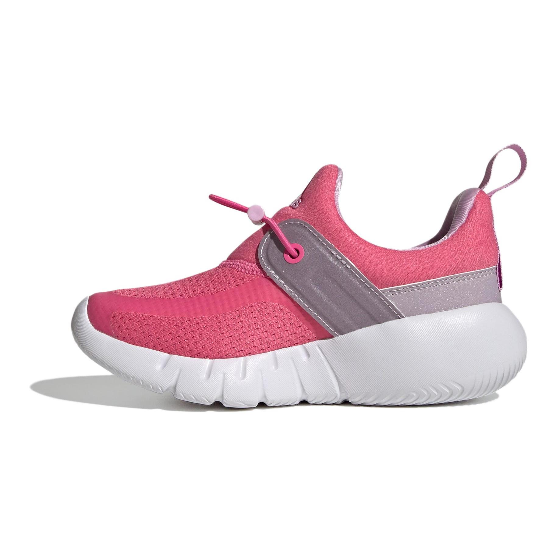 

New Adidas Rapidazen Slip on Cushioning, Wear Resistant Low Top Kids Lifestyle Shoes Pink Kids GY6648 30.5