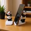 Cute Panda Resin Phone Holder Ornament for Home Decor & Gifts