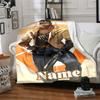 Custom Name Arsenal Roses Artwork Blanket for Couch & Bed, Plush Cozy Fuzzy Blanket Super Soft & Warm Blankets for Fall and Winter. 0908169