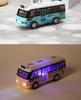 Children's Double-Decker Bus Toy: Convertible Police/Sightseeing Model with Openable Doors, Sound, Light & Inertial Motion