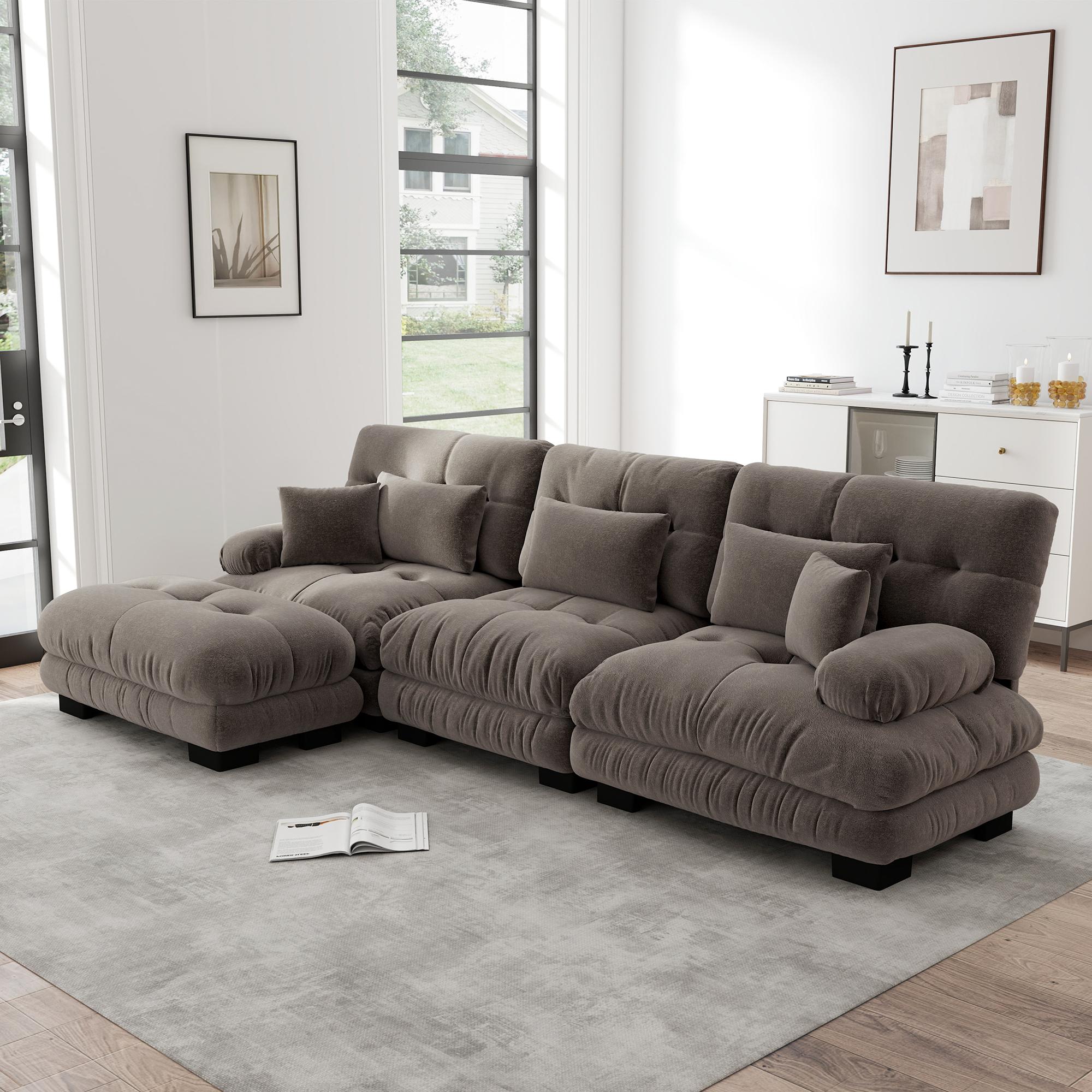 Luxurious Modular Corner Sofa - Oversized