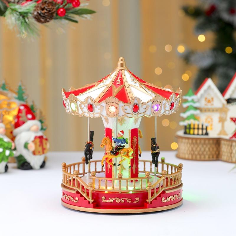 New Illuminated Carousel Music Box, Music Box, Christmas Gift, Christmas Decoration, Children's Gift