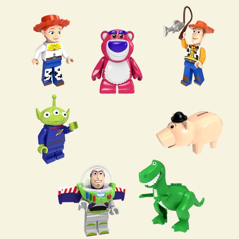 Toy Story Stavebnice Plastové Hračky Postavičky Pro Děti Výška 4,5 cm