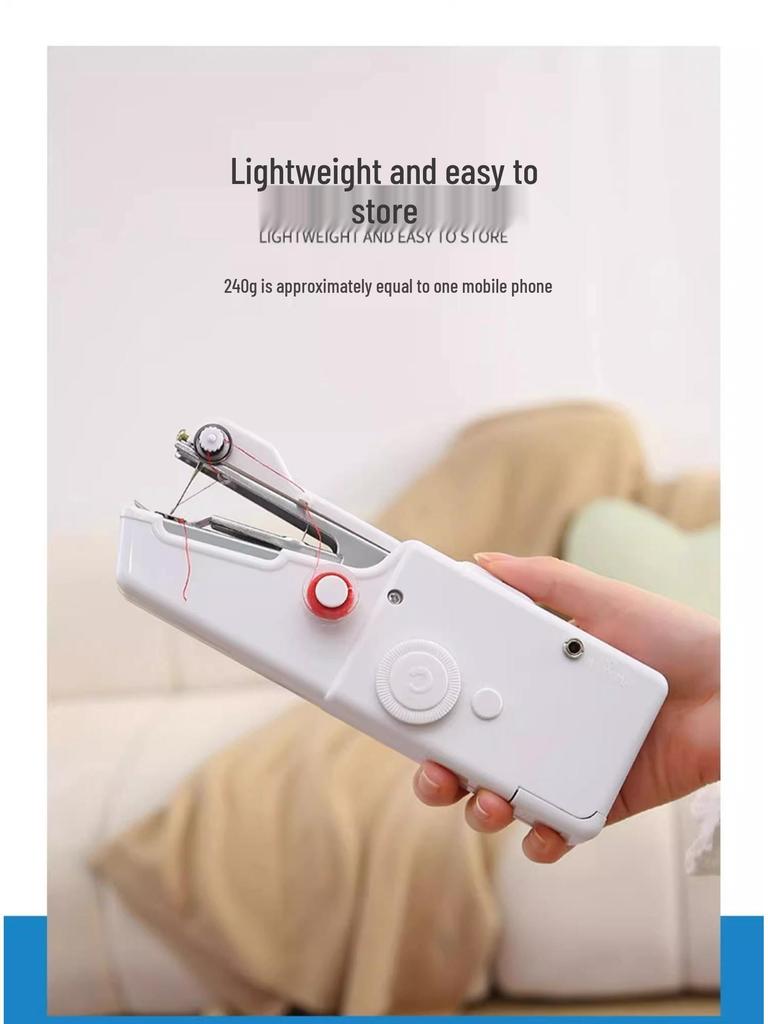 German Portable Mini Electric Sewing Machine for Household Overlock and Handheld Tailoring.