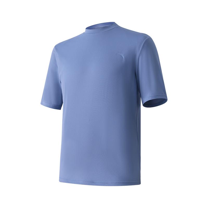 

Anta Round Neck Solid Color Comfortable Breathable Short Sleeve Swimwear Men swimwear Blue 1825332436-2 M