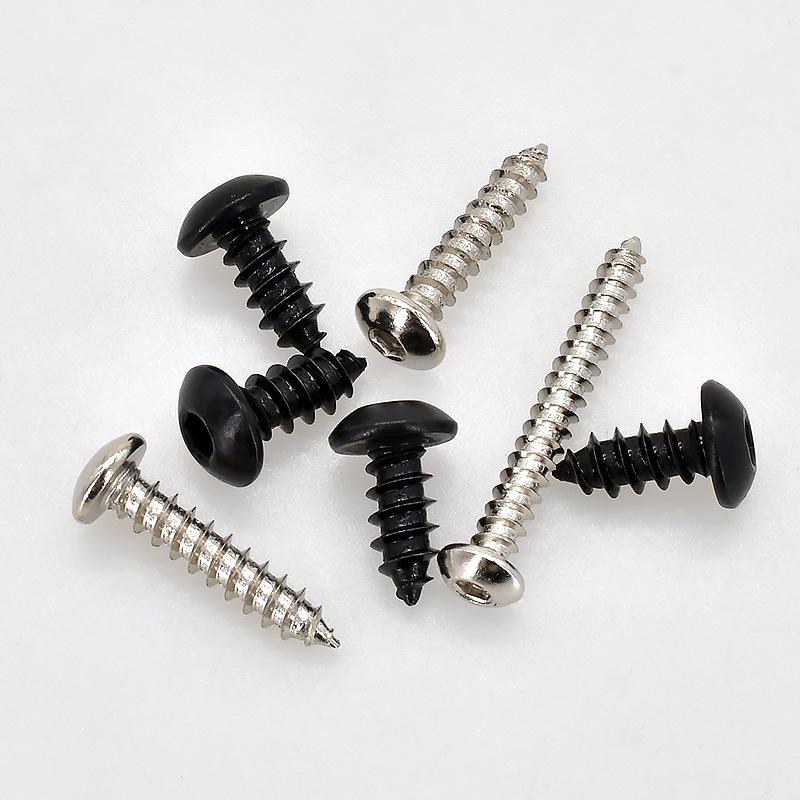 8.8 Grade Round Head Hex Socket Self-Tapping Screws M2-M4 Carbon Steel Bolts