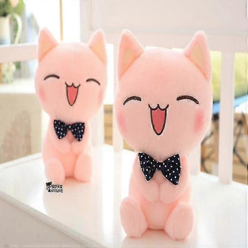 Cute Stuffed Plush Doll, Sitting Height Soft Stuffed Pink Cat Plush Toy