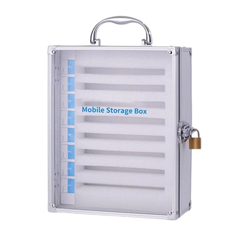 

Безопасный органайзер для мобильных устройств, противоударный локер для телефона, ящик для хранения смартфона для использования в офисе, школе и дома