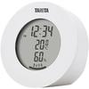 Tanita Temperature Humidity Meter Clock Digital Tabletop Magnet White TT-585 WH