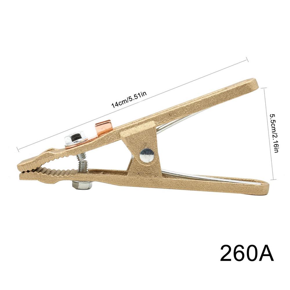 

Ground Clamp A-Shape Soldering Earth Clip 260/300/500A Welding Ground Copper Clamp For Welder For MIG MMA TIG ARC Cutting