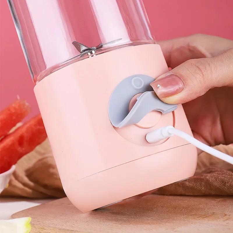 500ml Mini Blender Fruit Juicer Portable USB Handheld Smoothie Blender Wireless Vegetables Fruits Juicer Kitchen Tool Accessorie